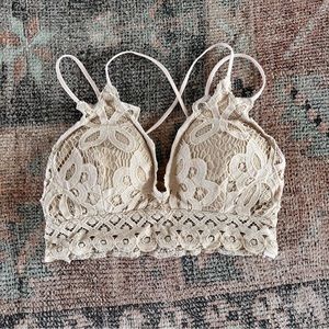 Pink Lily Lace Bralette